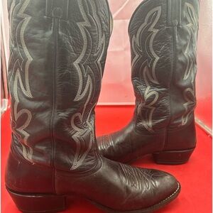 Nocona men 8.5 vintage Texas leather cowboy boots
